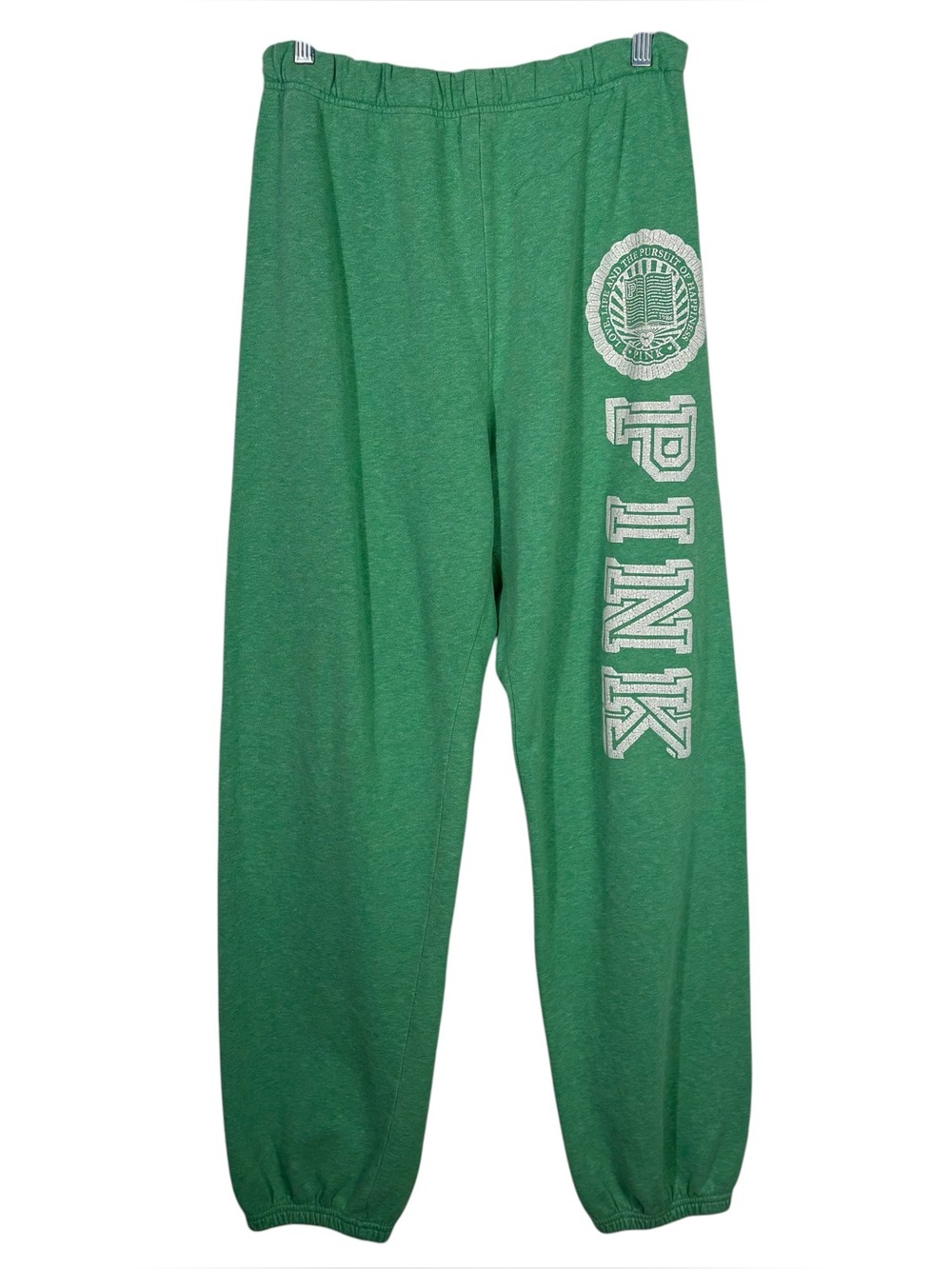 Vintage Y2K Victoria's Secret VS PINK Green University Varsity Jogger Sweats XS